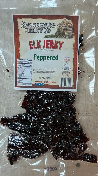 3.2oz Elk Jerky - Peppered