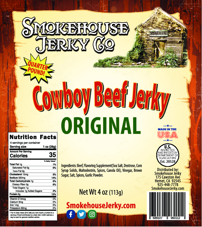 4oz Original Cowboy Beef Jerky