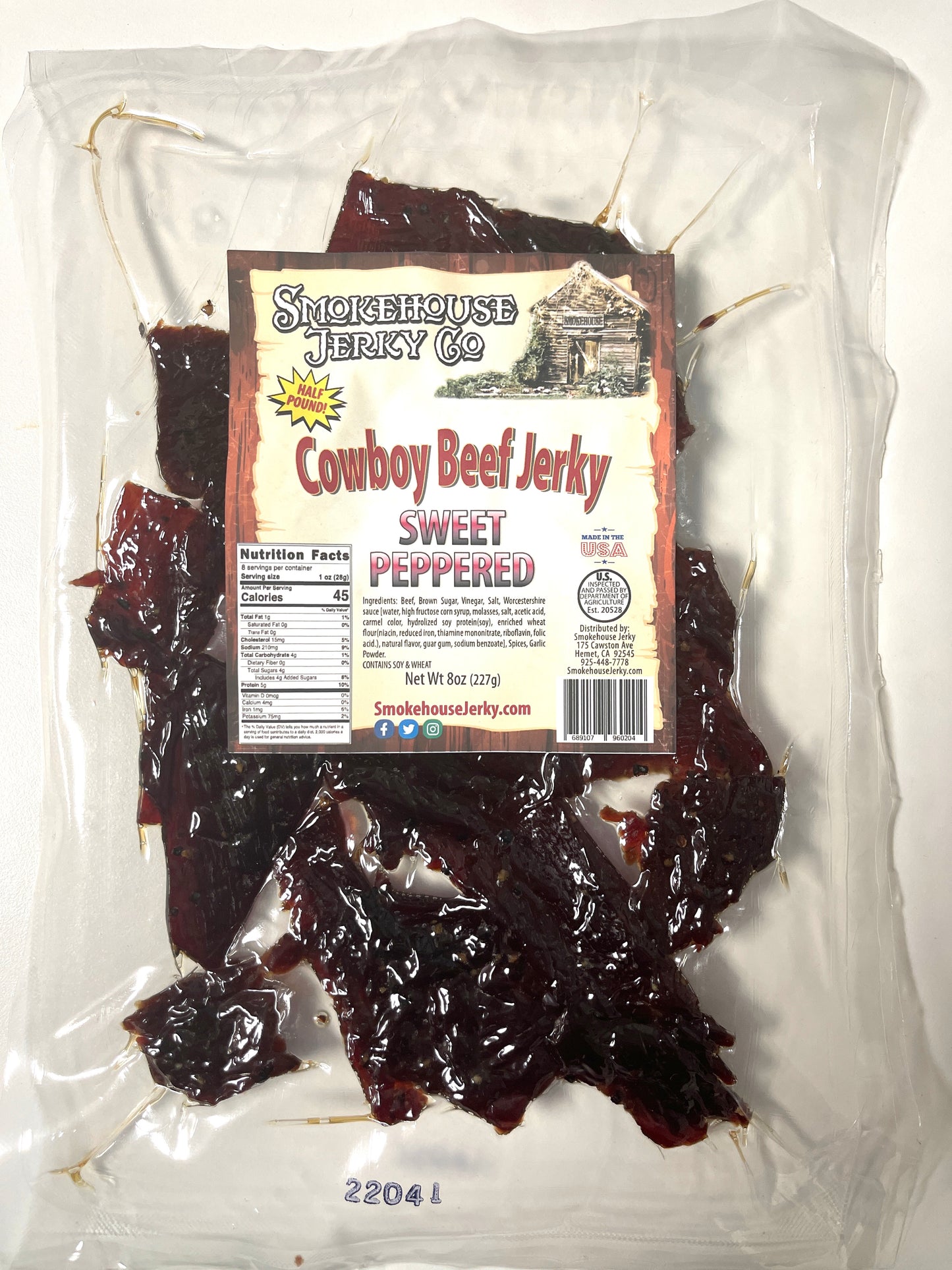 4oz Sweet Peppered Cowboy Beef Jerky