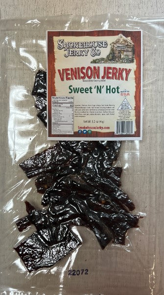 3.2oz Venison Jerky - Sweet 'N' Hot