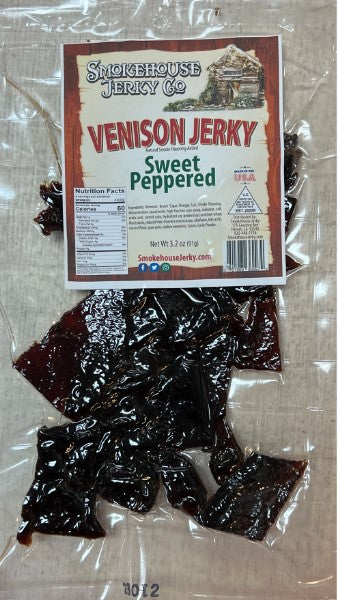 3.2oz Venison Jerky - Sweet Peppered
