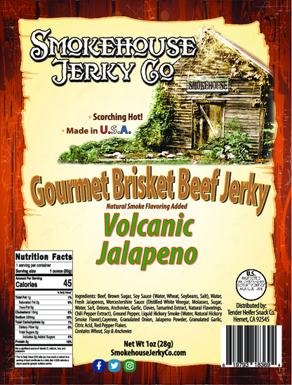 Volcanic Jalapeno Brisket Beef Jerky